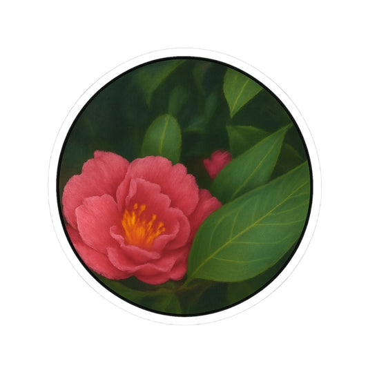 Vibrant Floral Kiss - Cut Stickers for Home & Office Decor - MoonShadow Creations
