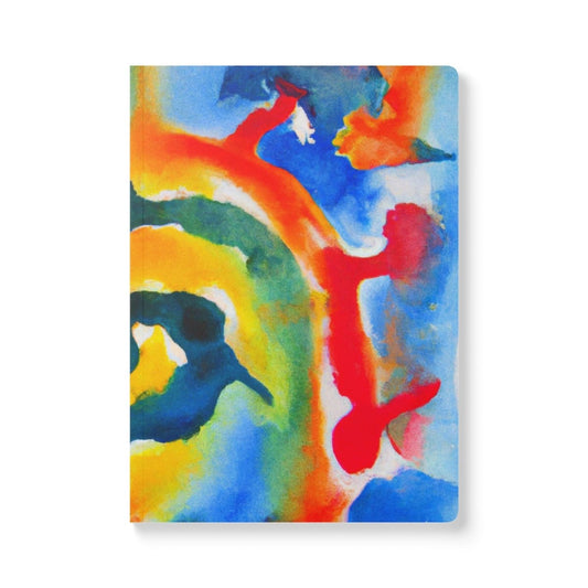 Vibrant Softcover Journal – Colorful Watercolor Design for Creative Minds - MoonShadow Creations