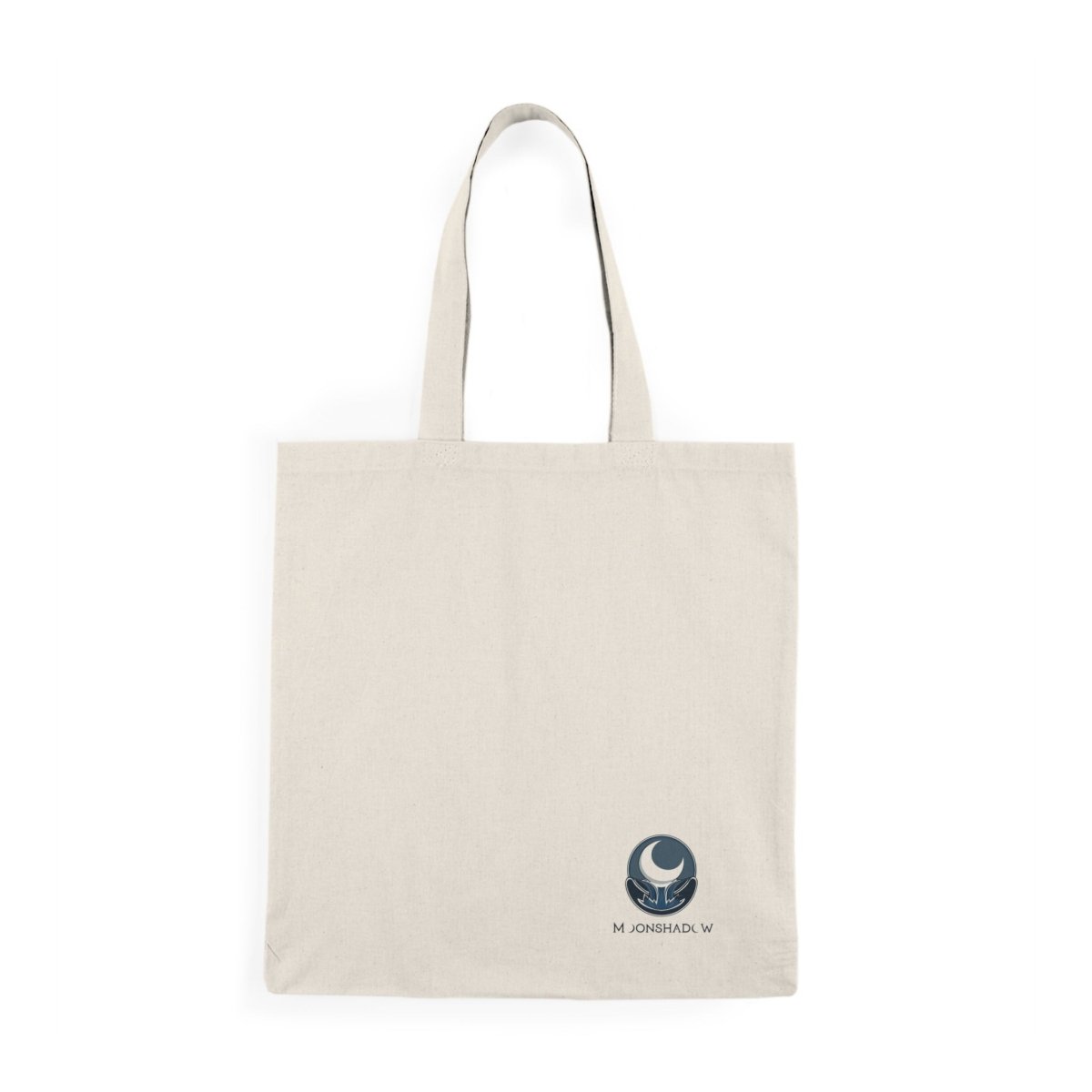 Floral Natural Tote Bag - Eco - Friendly Canvas Bag with Elegant Camellia Design - MoonShadow Creations