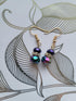2 Bead Dangle Earrings (Purple) - MoonShadow Creations