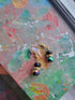 2 Bead Dangle Earrings (Black) - MoonShadow Creations