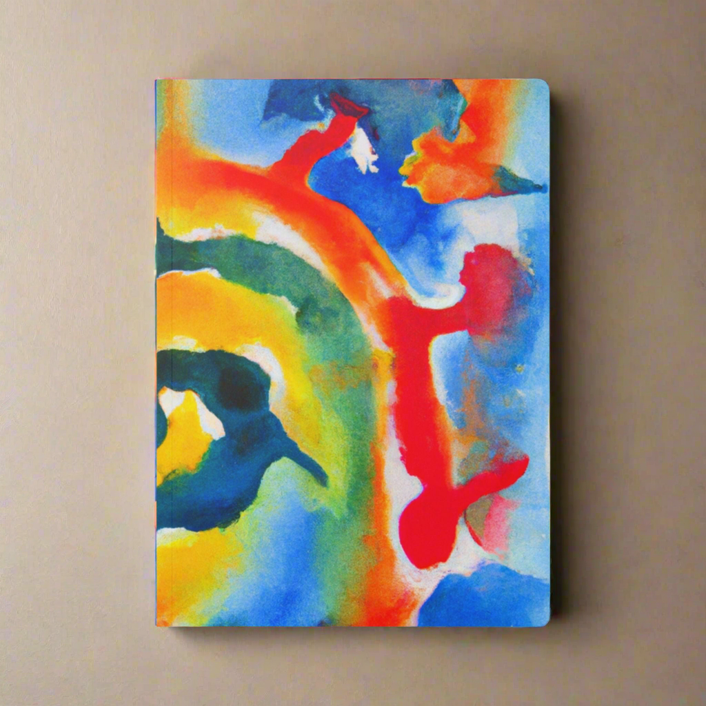 Vibrant Softcover Journal – Colorful Watercolor Design for Creative Minds - MoonShadow Creations