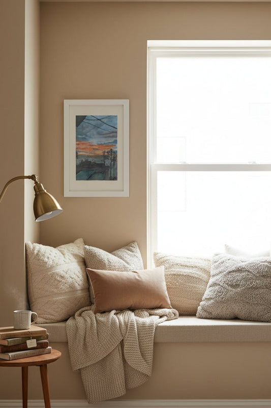 Crimson Sky For the Apple Of My Eye (Framed Original Work) - MoonShadow Creations