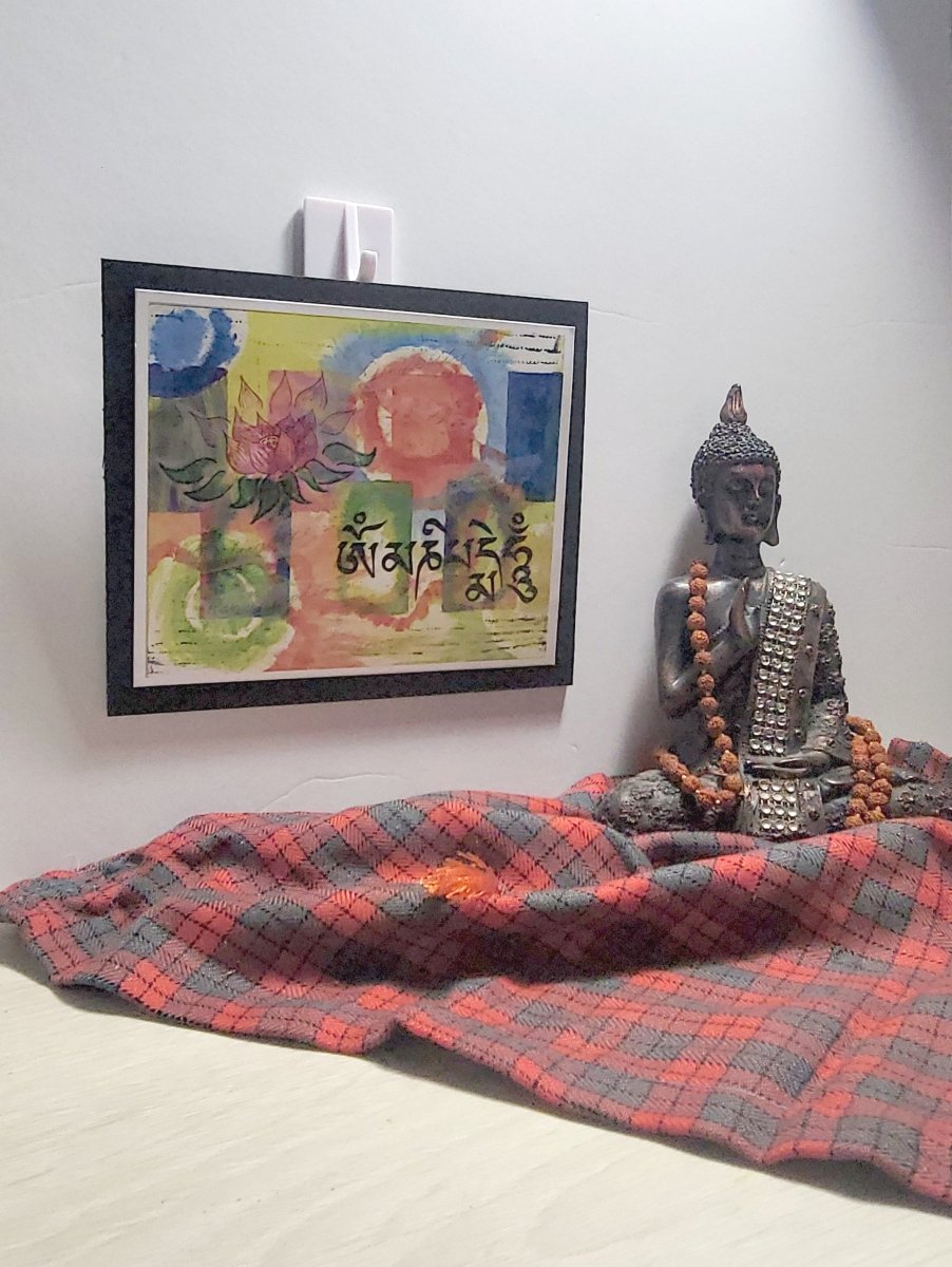 Om Mani Padme Hum Mounted Print - MoonShadow Creations