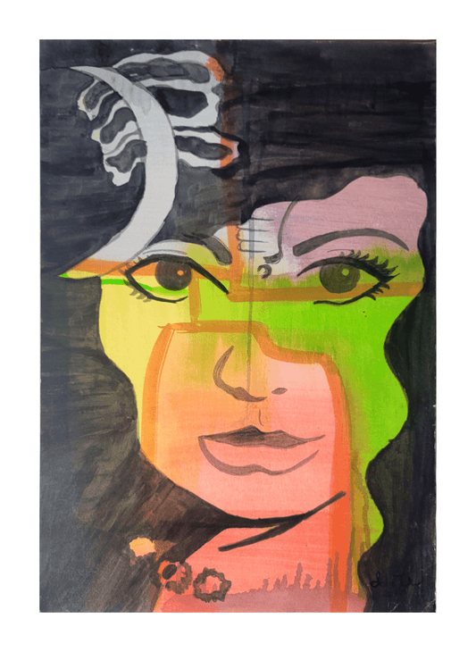 Ardhanarishvara (Original Painting) - MoonShadow Creations