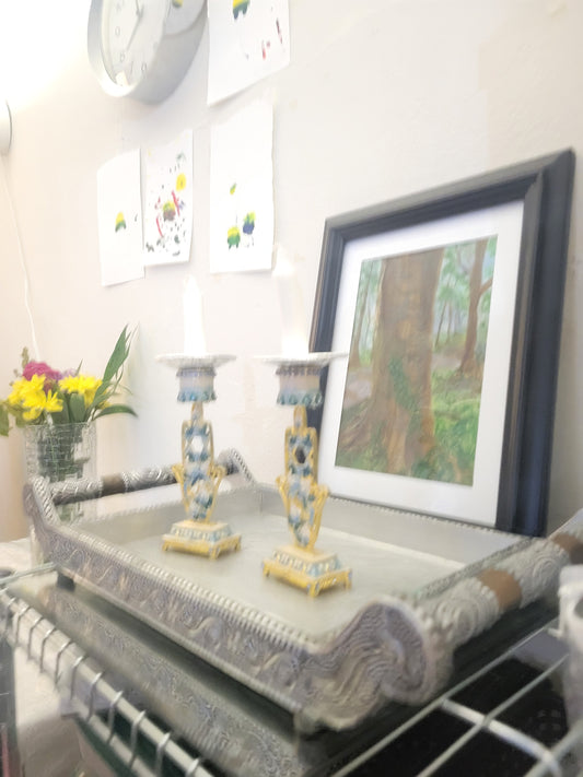 You Look Good In Blue (Original Painting) 8"x10" Frame