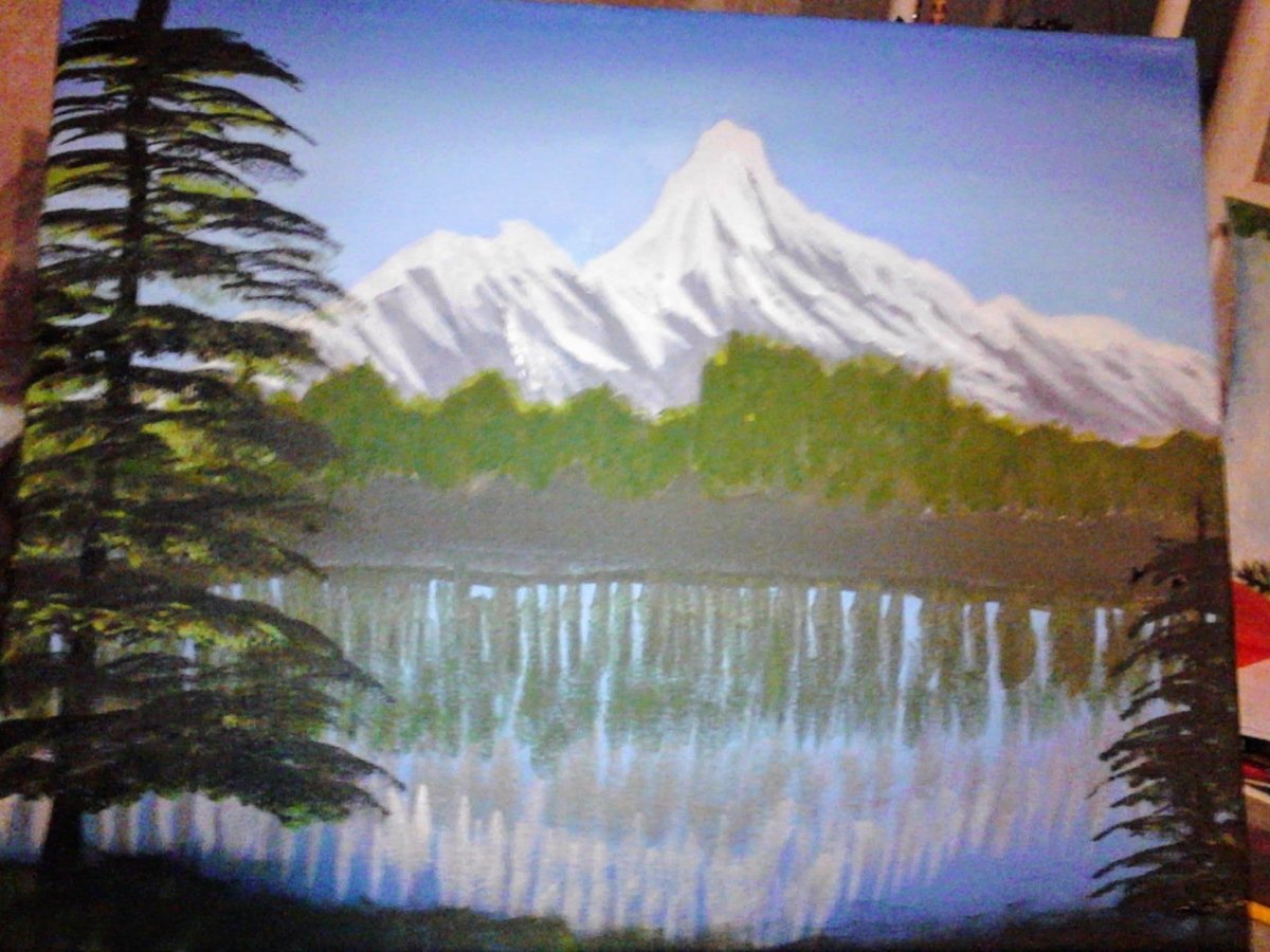 Never Forget Me 16" x 20" (original) - Aisel Thakur
